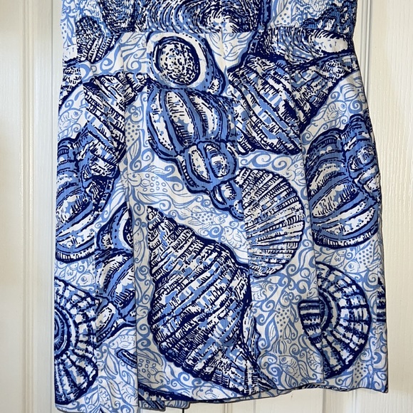 Lilly Pulitzer Jesse Skort Romper In Blue Seashell 0 - Picture 6 of 8